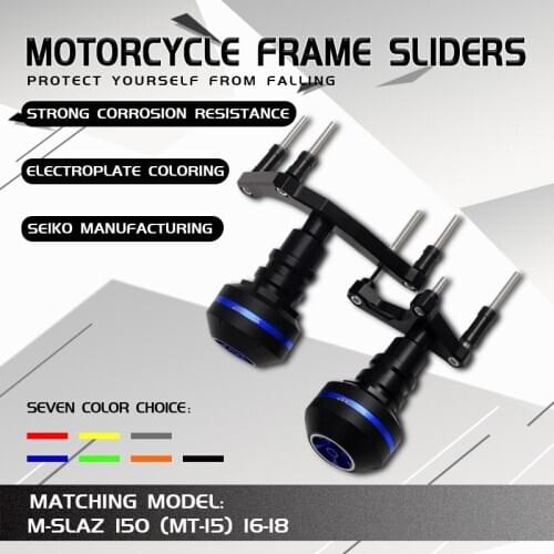 Motorcycle CNC Aluminum Falling Protection Frame Sliders Crash Protector For Yamaha MT15 MT-15 MT150 M-SLAZ 150 2016 2017 2018