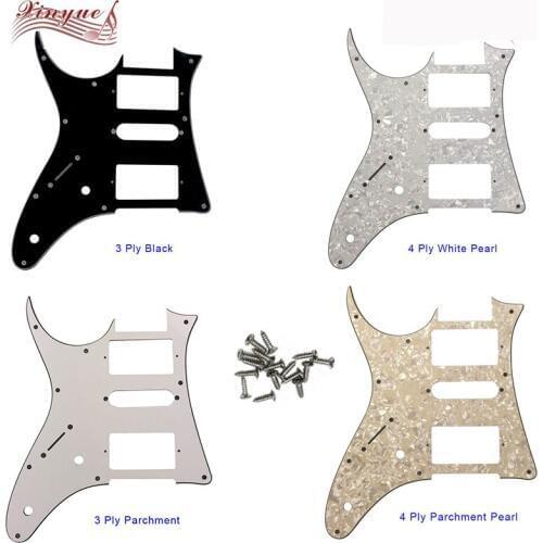 Pleroo Guitar Parts For Left Handed 10 holes MIJ Ibanez RG40 Guitar Pickguard Humbucker HSH Pickup Scratch Plate,many colors