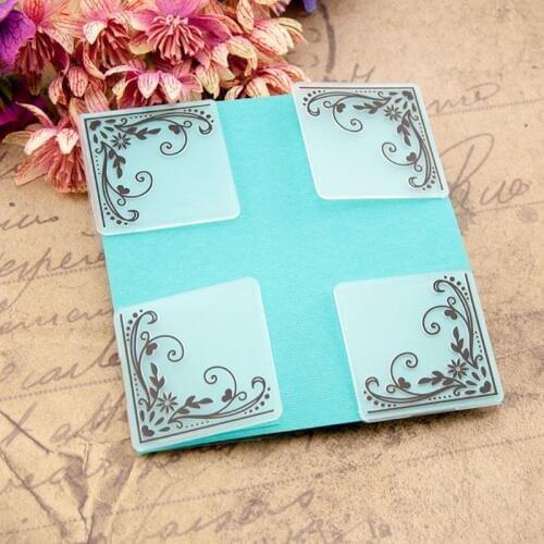 Plastic Embossing Folder Template DIY Scrapbook Photo Album Card Making Decoration Crafts Lacework X4YD
