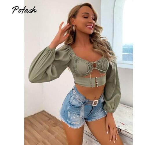 Женские длинные майки POFASH China At AliExpress