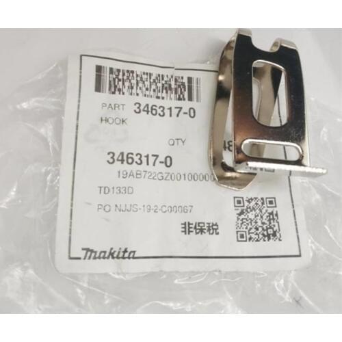 MAKITA Belt Hook 346317-0 for DHP482 XPH01Z DTD129 DDF480 XDT13M XSF03 LXT DTD134 DTL061 DTD145 LXDT01 FD05 DT03 XDT04 XPH12