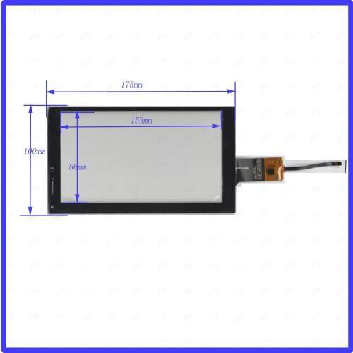 ZhiYuSun HST 105T25 R14392Q NEW 7inch 175*100MM Touch sensor panel 6 use GPS DVD overlay kit Resolution HST105T25R14392Q
