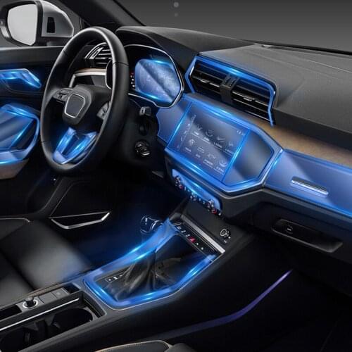 TPU Interior Film Transparent Invisible Protective Film for Central Control Navigation Screen for Audi Q3 2019 Models