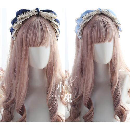 Wild Japanese Lace KC Elegant Bow Headband Lolita Bow Headband KC