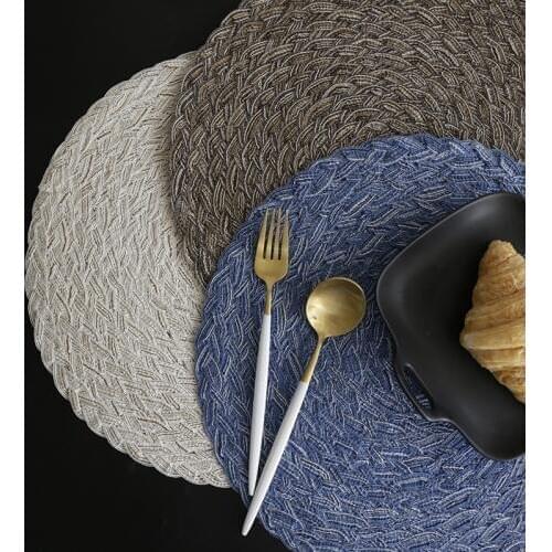 Korea style placemats PVC waterproof heat insulation mats table food background placemats plate mat coasters table mat