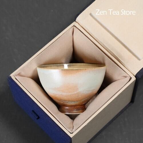 Kiln Change Retro Tasting Cup Ceramics Tea Bowl Kung Fu Tea Set Tea Cups Drinkware Tea Mug Master Cup Tea Cup Water Cup Home