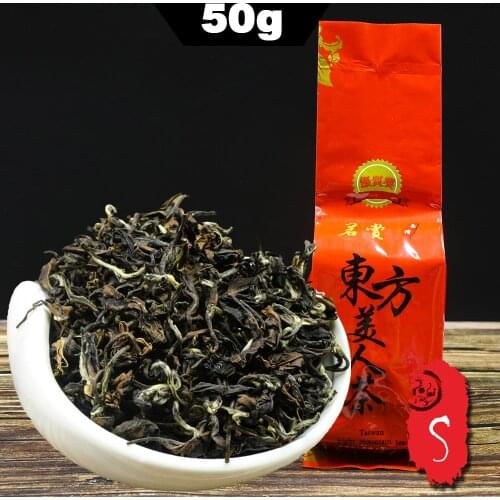 2021 Taiwan Tea Oolong Chinese Tea, Oriental Beauty Oolong Chinese Tea, Dongfang Meiren, White Wulong, Bai Hao Tea Eastern 50g