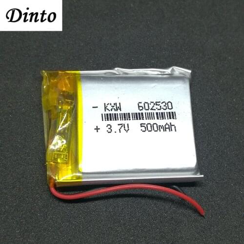 602530 Rechargeable Polymer Battery 500mAh 3.7V Cells Lithium Li-po Batteries for MP3 MP4 GPS Bluetooth Headsets Smart Watch
