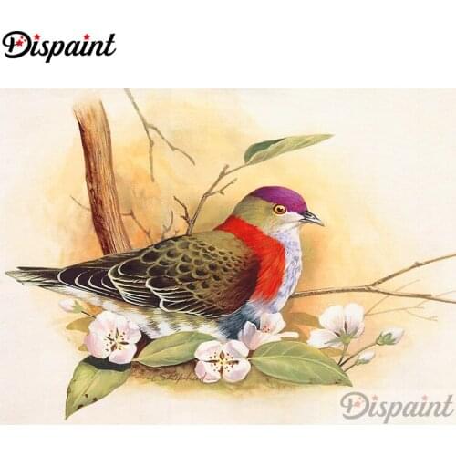 Dispaint Full Square/Round Drill 5D DIY Diamond Painting "Animal bird flower"3D Embroidery Cross Stitch Home Decor Gift A12307