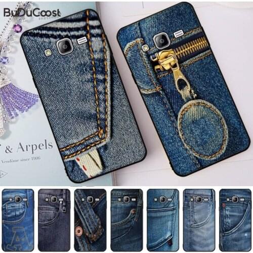 Jeans Pattern Black Cell Phone Case For Samsung Galaxy J7 J6 J8 J4 J4Plus J7 DUO J7NEO J2 J7 Prime
