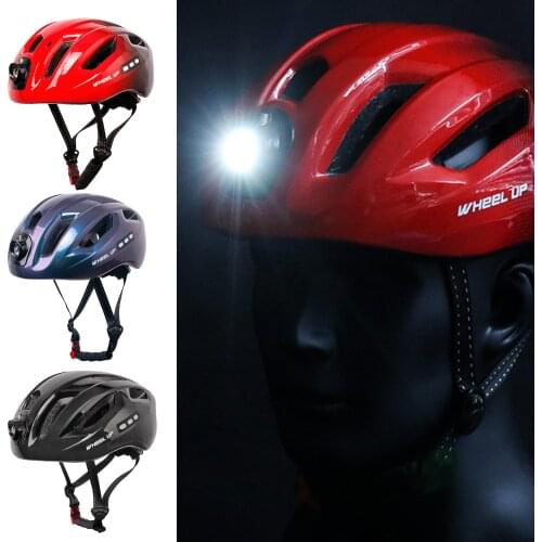 Breathable Cycling Helmet with LED Light Mountain Road MTB Bicycle Headgear Men & Women Protector Hat