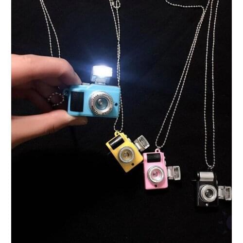 Photoflash Camera 3D Pendant Photographer Charm Necklace Keychain Bag Pandent Necklace BH