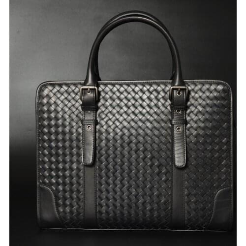 JIA BV Men's Leather Briefcases