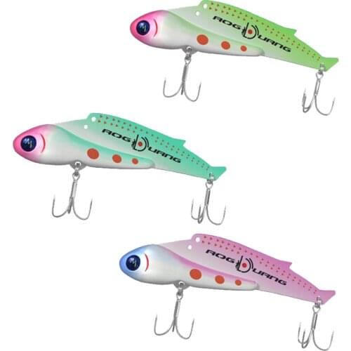 LEDIAO 14/20/25/30g 3D Eyes Vib Blade Metal Lures Artificial Bait Vibrations Fishing Lure for Bass Pike Perch Fishing Tackles