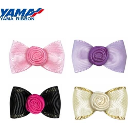 YAMA Ribbons Bow with Rose Width 30mm±3mm 200pcs/bag Ribbon for Crafts Headwear Accessories Wedding DIY Decoration