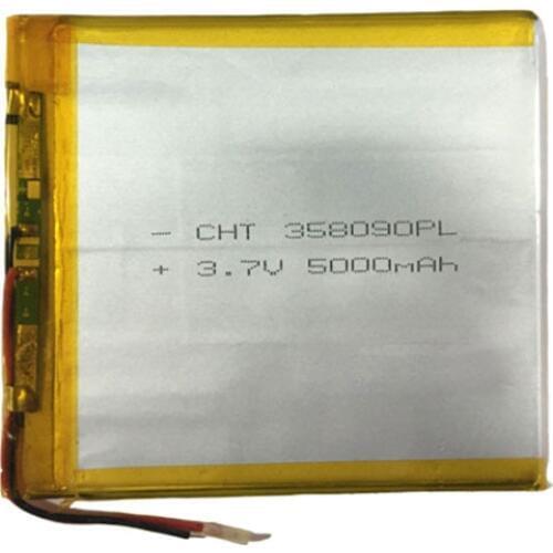 Lithium polymer battery 3x80x90mm 3.7v 5000mah tablet battery 2 wire