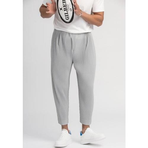天裴褶皱 Men's Loose Pants
