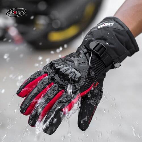 SUOMY Motorcycle 100% Waterproof Gloves Motorbike Windproof Winter Warm Moto Luvas Touch Screen Motosiklet Protective Gloves