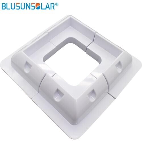 5 Set /Lot 4 x Corner Bracket Set Solar Panel Mounting Kit-White