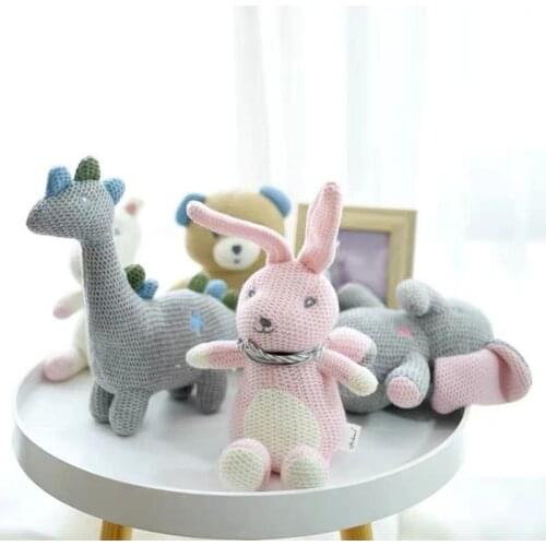 INS Elephant Bunny Lion Plush Stuffed Toy Bunny Doll Soft Toy Doll Baby Nursery Bedroom Decoration Children Sleeping toy Gifts