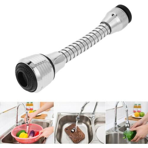1pcs Kitchen Faucet Extender Water Saving Nozzle Faucet Connector Flexible Turbo 360 Sink Faucet Sprayer Jet Adjustable