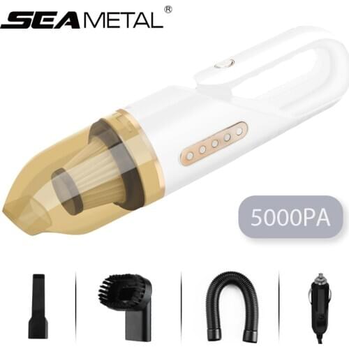 Handheld Car Vacuum Cleaner Interior Auto Wireless Vacuum Cleaner 5 Level Strong Suction for Home Sofa Seat Mat Office Accessori