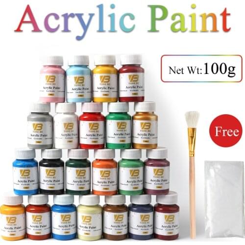 Silver Water-based Paint Metallic Lacquer Wood Varnish Acrylic Paint in Art Craft Wall Door Paint for Wood 100ml Furniture Paint