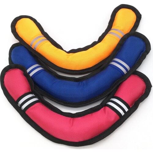 Dog Flying Discs Toys Reflective Boomerang Bite Resistant Pet Training Darts Chew Toy For Small Medium Large Dogs