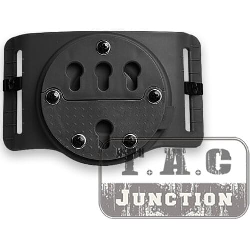 Tactical GCA37 Belt Slide Holster Mount Adapter Platform For RTI Pistol Holster Fit 1.5"-2.25" Belt Adjustable RTI Belt Slide BK