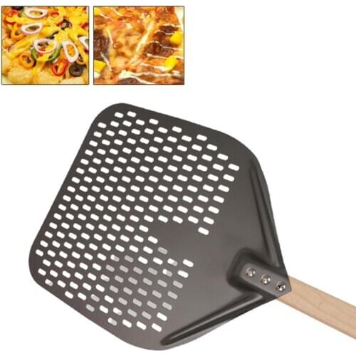 Hard Anodized Aluminum Pizza Peel With Removable Handle Paddle Pastry Match With Pizza Shovel Pan Baking Screwdriver Custom C0H4