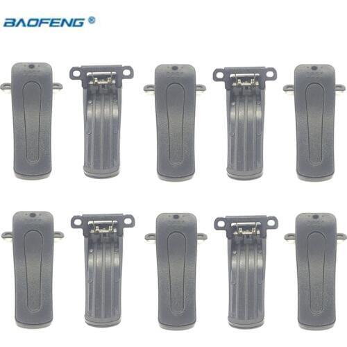 10pcs H777 Belt Clip clamps For Baofeng BF-888S BF-666S Uv-B5 Uv-B6 Uv-6r Back Clips Ham Radio Walkie Talkie Accessories