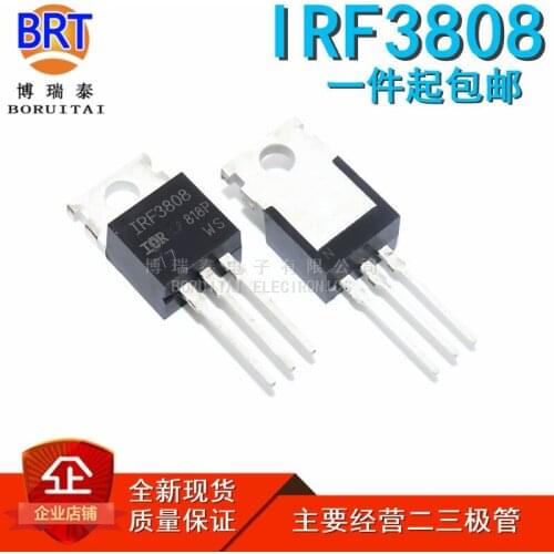 10pcs/lot IRF3808PBF IRF3808 140A75VTO-220 N Channel MOS Field Effect Transistor in Stock