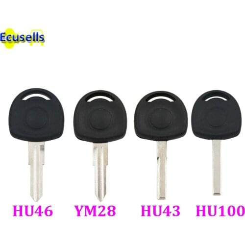 10pcs/lot Blank transponder key case shell fob for Opel Vectra Agila Astra Combo Corsa Tigra Zafira Omega HU46 HU100 HU43 YM28