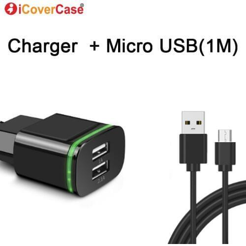 2 port Phone Charger For Nokia 6.1 2018 5 3 6 X6 1 2 7 plus 8 Sirocco 9 2.1 3.1 5.1 Wall Adapter EU/US Plug With Micro USB Cable