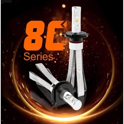2pcs High Power 8C LED Light Canbus 80W 8000LM H4 LED Bulb H7 LED Headlight H1 H11 H8 H15 9012 HB3 HB4 HB5 LED Head Lamp Kit
