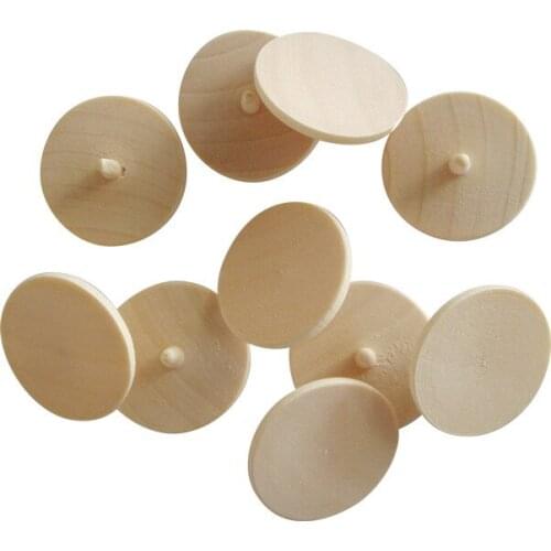 5000 pieces hot sale 25mm Plastic mixed color and wooden material golf ball marker many colors