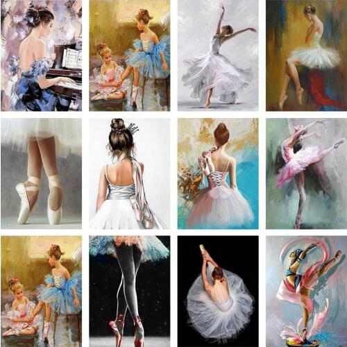 5D DIY Ballet Dancer Diamond Painting Cross Stitch Full Square Mosaic Embroidery Cross Stitch Girl Art Room Wall Decor