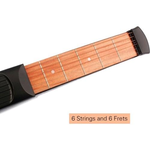 6 String 6 Fret Model Portable Pocket Guitar Neck Chord Trainer Guitar Practice Tool for Trainer Beginner guitar accessories