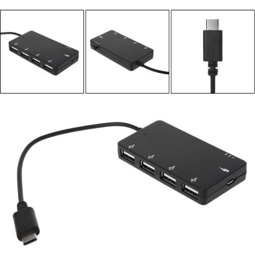 4 Port USB Hub Type C OTG Charging Adapter For smartphone Tablet PC Macbook Laptop Accessories