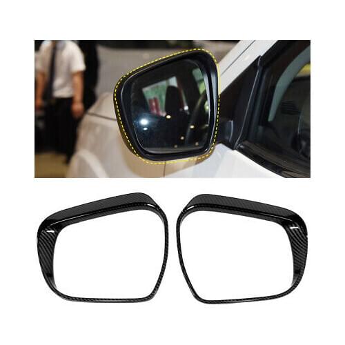 Side Mirror Eyebrow Cover Trim 2pcs For Nissan Navara Frontier NP300 2015-2019