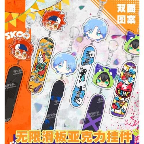 SK∞ the Infinity Langa Miya Keychain 10cm Acrylic Figure Keyring Pendant Kids Christmas Toy n7271