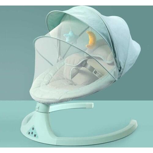 Electric Baby Rocking Chair 0-3 Baby Safety Cradle Rocking Chair Soothing Babys Artifact Sleeps Newborn Sleeping