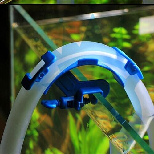 Water Flow Controller Blue Aquarium Filtration Water Pipe Filter Hose Holder Firmly Fixed Clip Quick Release Filter