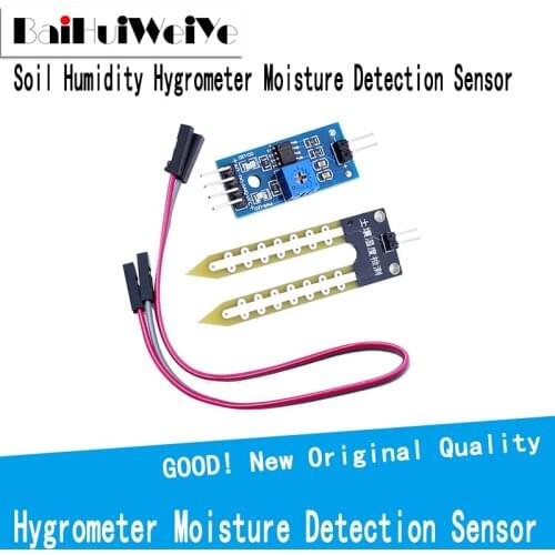 Soil Humidity Hygrometer Moisture Detection Sensor Module Automatic Watering System Compatible with Arduino Smart Electronics