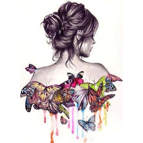 Paint with Diamond Embroidery Beauty Diamond Painting Full Round Picture of Rhinestone Home Decor