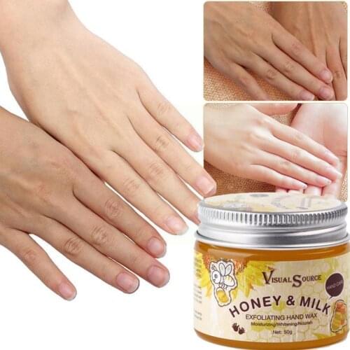50g Honey Hand Mask Exfoliating hand cream Hand wax Calluses skin film removal anti-aging whitening cream skin hand care W2U2