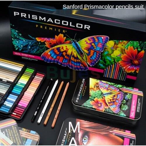 Sanford Prismacolor Oily Colored Pencil Set Autêntico,Solúvel Em água Colorida Lápis, Artista Qualidade, Esboço Do Lápis Caixa