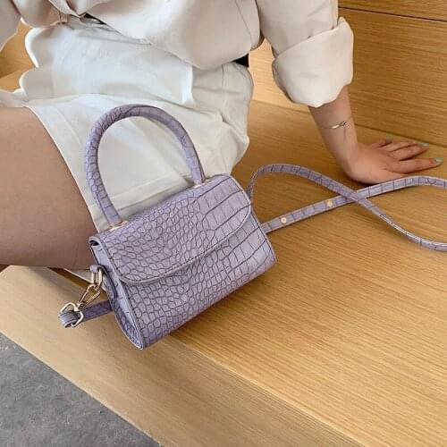 Fashion luxury handle mini bags brand purses handbag small shoulder crossbody bags female alligator pattern bags