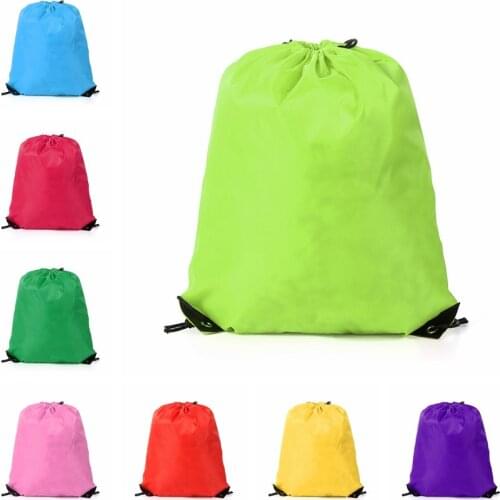 Fashion Sport Bags Drawstring Bag Polyester Drawstring School Waterproof Book Bag Boys Girls Kids Adult Camping Sack Accessories