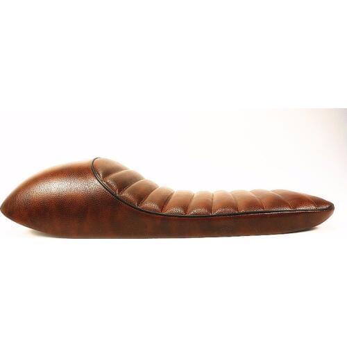 Motorcycle Cafe Seat Assy Modified Retro Motorbike Brown ABS Hump Seat Cover Vintage Seat Cushion